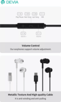 Devia Smart M1 Vezetékes Fülhallgató Headset - Fekete