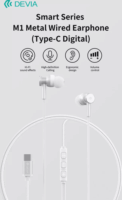 Devia Smart M1 Vezetékes Fülhallgató Headset - Ezüst