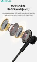 Devia Smart M2 Vezetékes Fülhallgató Headset - Fekete