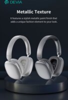 Devia EarBass Pro2 ANC Bluetooth Fülhallgató Headset - Ezüst