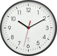 TFA 60.3550.10 Rádiójel vezérlésű Falióra Ø 24,5cm - Fekete / fehér