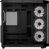 Krux Empero Midi Torony Számítógépház + 3db 120mm ARGB ventilátor - Fekete