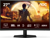 AOC 27" C27G42E 16:9 FullHD Fast VA Ívelt Gaming Monitor 180Hz - Fekete