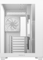 DeepCool CG530 4F Midi Torony Számítógépház + 4db 120mm ARGB ventilátor - Fehér