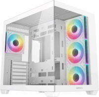 DeepCool CG530 4F Midi Torony Számítógépház + 4db 120mm ARGB ventilátor - Fehér