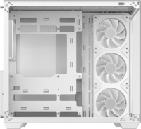 DeepCool CG530 4F Midi Torony Számítógépház + 4db 120mm ARGB ventilátor - Fehér