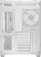 DeepCool CG530 4F Midi Torony Számítógépház + 4db 120mm ARGB ventilátor - Fehér