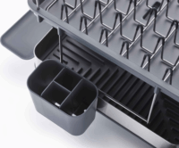 Joseph Joseph Excel Rozsdamentes acél Kétszintes edényszárító 46,5 x 32 x 31,5 cm - Inox / Fekete