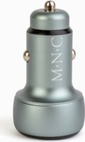 Mnc 55025B USB-C / USB-A Autós Szivargyújtó Gyorsöltő Adapter 30W - Fekete
