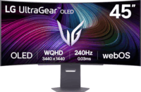 LG 45" UltraGear 21:9 WQHD OLED Ívelt Gaming Monitor - Fekete