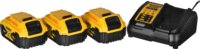 DeWalt DCK305P3T Akkus Sarokcsiszoló + Akkus Fúrókalapács + Akkus Ütvecsavarozó készlet - Sárga / Fekete