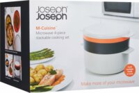 Joseph Joseph M-Cuisine Mikrozható edény készlet 4 darabos - Narancssárga / Szürke
