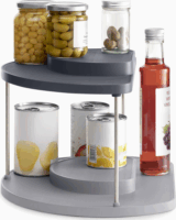 Joseph Joseph CupboardStore 2 szintes Forgatható rendszerező - Szürke / Fehér