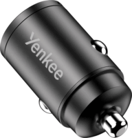 Yenkee YAC CAR 02 Mini USB-A / USB-C Szivargyújtós töltő - Fekete