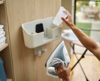 Joseph Joseph IronHub Műanyag Fali tároló vasaló deszkához - Bézs