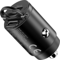Yenkee YAC CAR 01 Mini 2xUSB-C Szivargyújtós töltő 30W - Fekete