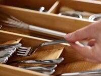 Joseph Joseph DrawerStore Bambusz Konyhai Evőeszköz rendszerező - Barna