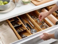 Joseph Joseph DrawerStore Bambusz Konyhai Evőeszköz rendszerező - Barna