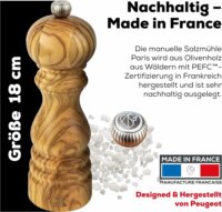 Peugeot Paris Manuális Sóőrlő 18 cm - Barna