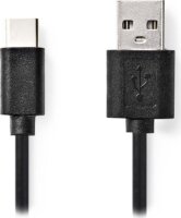 Nedis CCGL60600BK20 USB-A apa - USB-C apa Adat-és töltőkábel 2m - Fekete