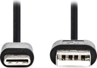 Nedis CCGL60600BK20 USB-A apa - USB-C apa Adat-és töltőkábel 2m - Fekete