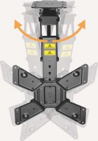 Nedis TVCM5850BK 23-65" TV / monitor motoros mennyezeti tartó konzol - Fekete