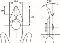 Piergiacomi PG-TRE03NB 128mm oldalcsípő fogó