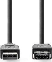 Nedis CCGL61010BK30 USB-A apa - USB-A anya Hosszabító kábel 3m - Fekete