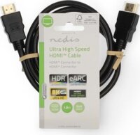 Nedis CVGL35000BK10 HDMI 2.1 apa - HDMI 2.1 apa Kábel 1m - Fekete
