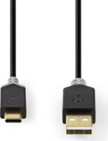Nedis CCBW60600AT10 USB-A apa - USB-C apa Adat- és töltőkábel 1m - Fekete