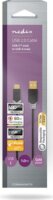 Nedis CCBW60600AT10 USB-A apa - USB-C apa Adat- és töltőkábel 1m - Fekete