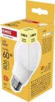 Emos Basic LED izzó 9,4 W 806 lm 3000K E27 - Meleg fehér