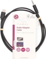 Nedis CCGL65950BK10 USB-C apa - 3,5 mm jack apa Audio Kábel 1m - Fekete