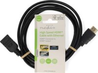 Nedis CVGL34096BK20 HDMI apa - HDMI anya Hosszabbító Kábel 2m - Fekete