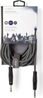 Nedis COTH23020GY50 6,35mm jack apa - 6,35mm jack apa Audio Kábel 5m - Fekete