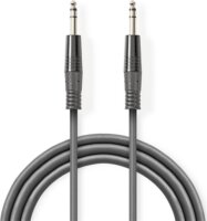 Nedis COTH23020GY50 6,35mm jack apa - 6,35mm jack apa Audio Kábel 5m - Fekete