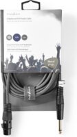 Nedis COTH15120GY50 6,35mm jack apa - XLR anya Audio Kábel 5m - Fekete