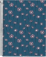 Miquelrius Daisies 140 lapos A4 kockás spirálfüzet - Mintás