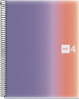 Miquelrius Aurora Provence 120 lapos A4 kockás spirálfüzet - Kék / Narancs átmenet