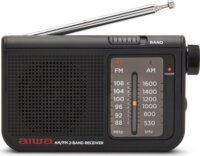 Aiwa RS-55BK Akkus / Elemes Hordozható AM / FM Zsebrádió - Fekete