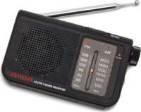 Aiwa RS-55BK Akkus / Elemes Hordozható AM / FM Zsebrádió - Fekete