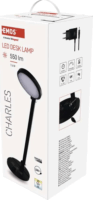 Emos Z7628B Charles Asztali LED lámpa 43 cm - Fekete