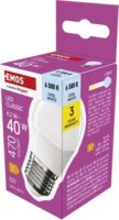 Emos Classic Mini Globe LED izzó 4,2W 470 lm 6500K E27 - Hideg fehér