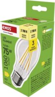 Emos Filament A60 LED izzó 7,8W 1060lm 2700K E27 - Meleg fehér