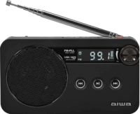 Aiwa RS-77PLL Hordozható Akkus FM PLL Zsebrádió RDS Funkcióval - Fekete
