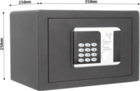 Rottner Rfid Safe 1 szállodai Számzáras bútorszéf - Szürke