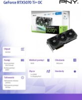 PNY GeForce RTX 5070 TI 16GB GDDR7 OC Videókártya