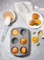 Hane Iris Mix SL-3207 Szilikon muffin sütőforma 6 darabhoz - Vegyes színek