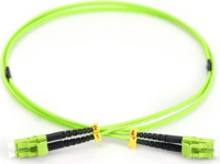 DIGITUS LWL Optikai Patch kábel LC - LC Duplex OM5 10m - Zöld