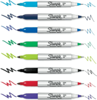 Sharpie 2065409 Twin Tip Dekormarker készlet - Vegyes színek (8 db / csomag)